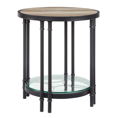 Brantley - End Table - Oak & Sandy Black Finish - 24" - Grand Furniture GA