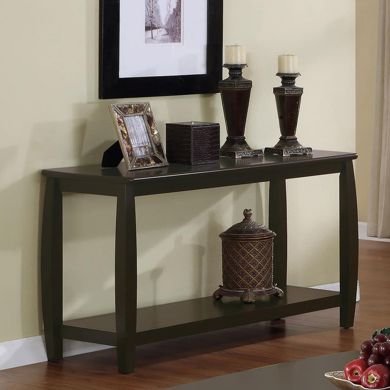 Dixon - Rectangular Sofa Table With Lower Shelf - Espresso.