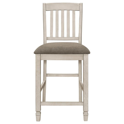 Sarasota - Slat Back Counter Height Chairs (Set of 2) - Gray And Rustic Cream - Grand Furniture GA