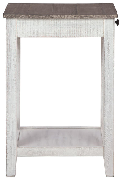 Adalane - White / Gray - Accent Table.