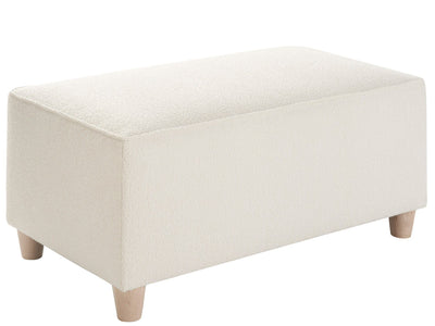 U Choose - 38x22 Rectangle Ottoman - Pearl Silver