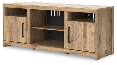 Hyanna - Tan - LG TV Stand W/Fireplace Option