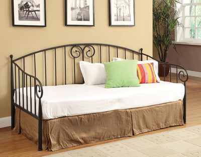 Grover - Twin Metal DayBed - Black - Daybeds - Grand Furniture GA