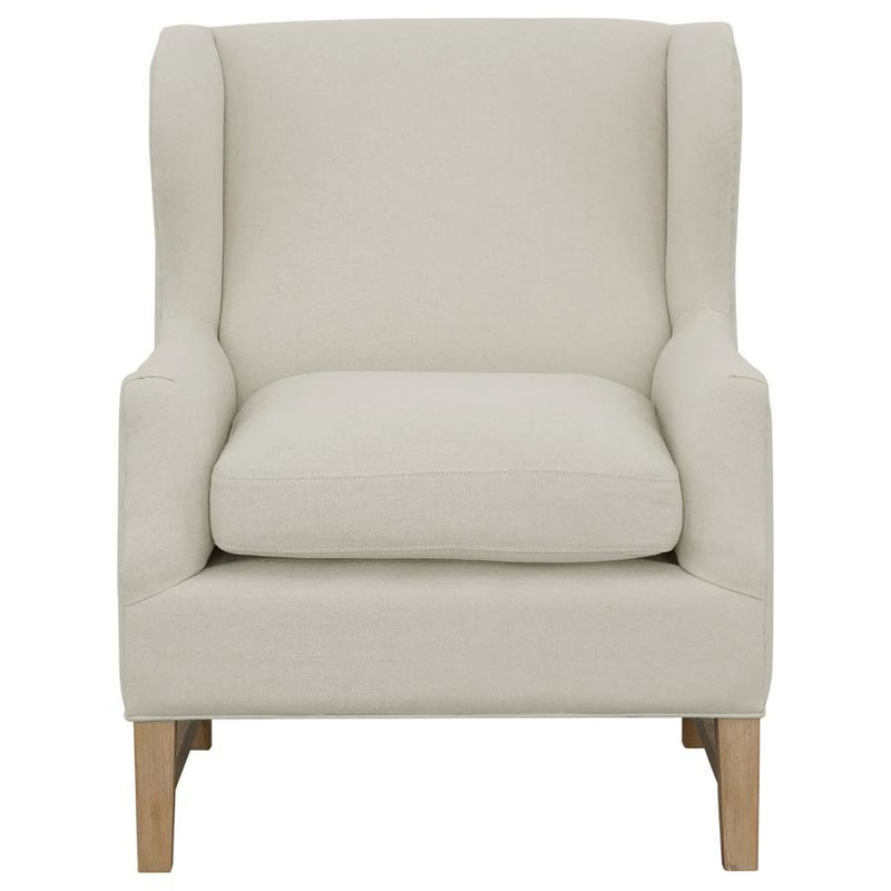 Fleur - Wing Back Accent Chair - Cream.