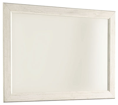 Willowton - Whitewash - Bedroom Mirror.