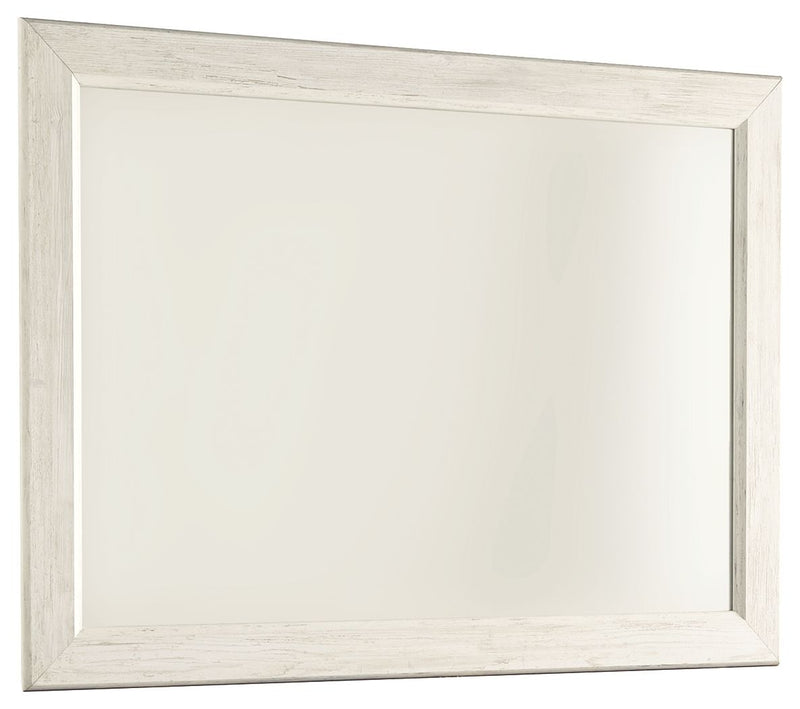 Willowton - Whitewash - Bedroom Mirror.