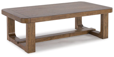 Cabalynn - Light Brown - Rectangular Cocktail Table.