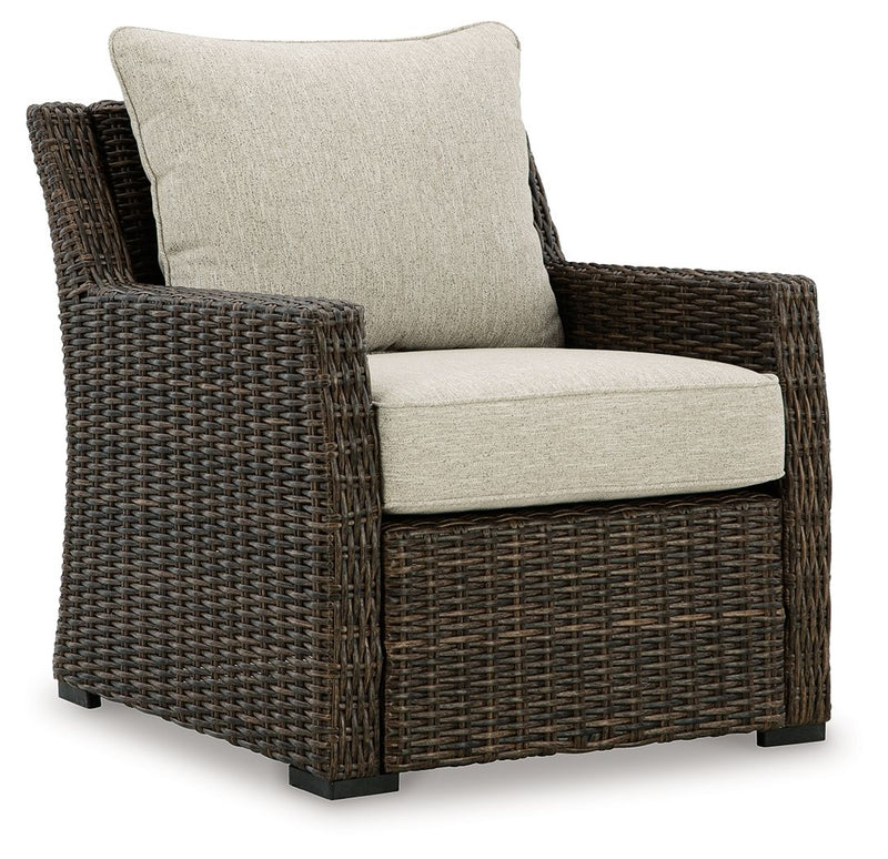 Brook Ranch - Brown - Lounge Chair With Cushion.