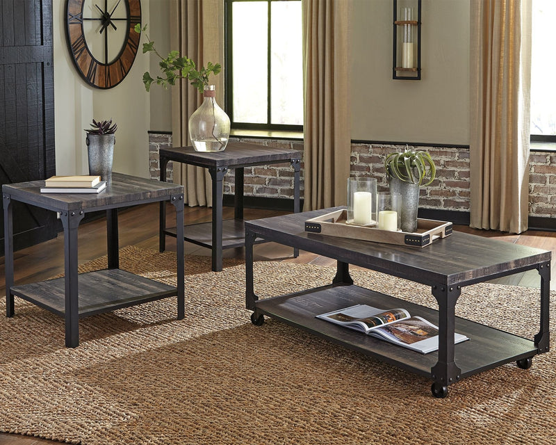 Jandoree - Brown / Black - Occasional Table Set (Set of 3)