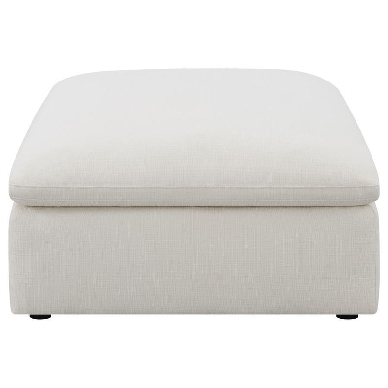 Hobson - Cushion Seat Ottoman - Off-White - Grand Furniture GA