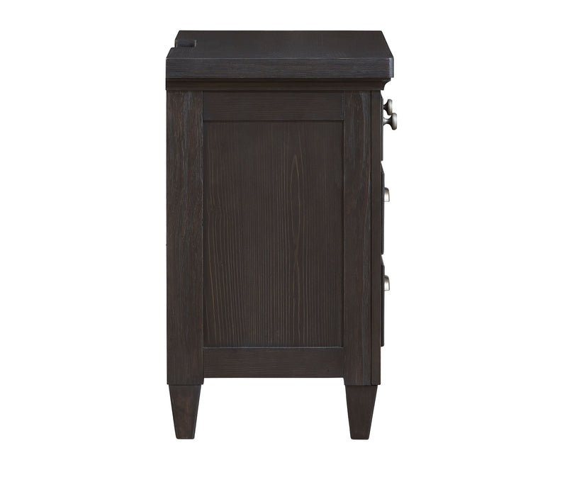 Sierra - Drawer Nightstand - Obsidian.