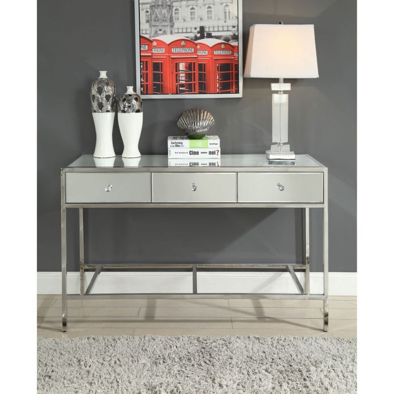 Weigela - Accent Table - Mirrored & Chrome - Grand Furniture GA