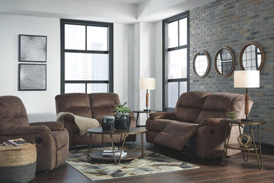 Bolzano - Coffee - 3 Pc. - Reclining Sofa, Loveseat, Rocker Recliner.