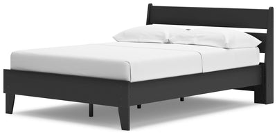 Socalle - Black - Full Panel Platform Bed