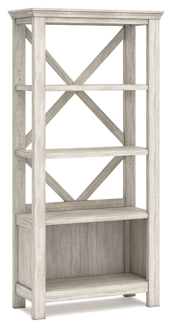 Carynhurst - Whitewash - Large Bookcase.