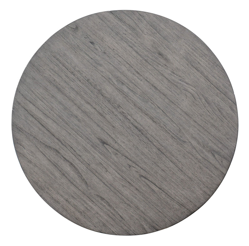 Commerce And Market - Round End Table - Dark Gray.