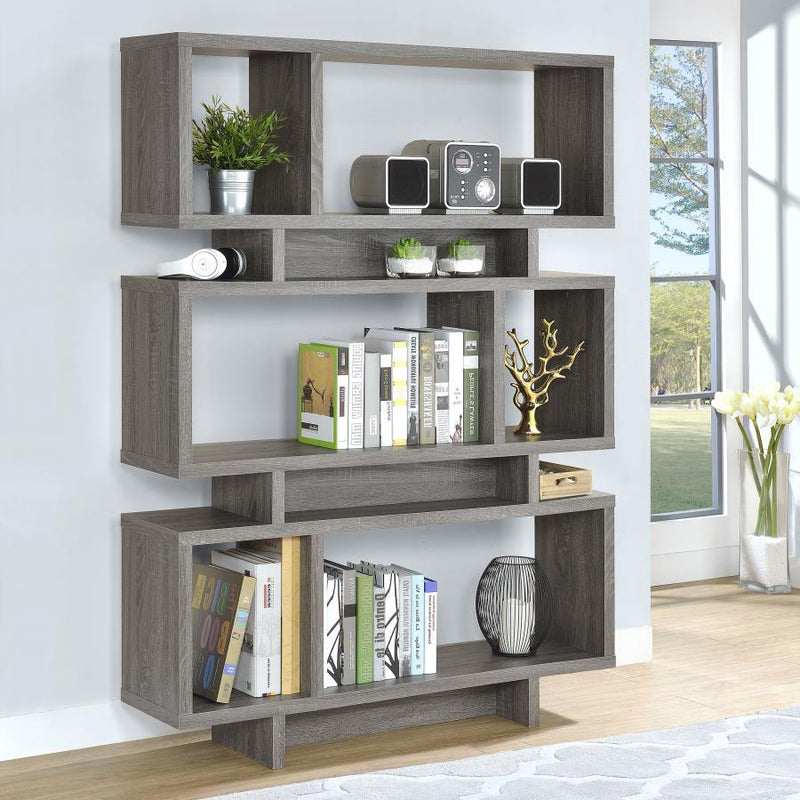 Reid - 4-Tier Open Back Bookcase - Grand Furniture GA