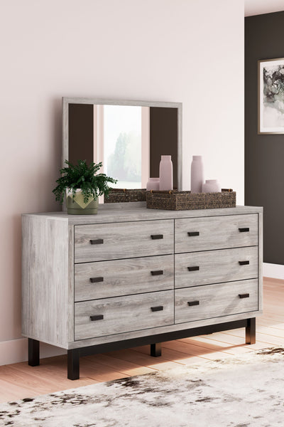 Vessalli - Gray - Dresser And Mirror.