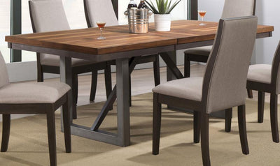 Spring Creek - Dining Table With Extension Leaf - Natural Walnut - Dining Tables - Grand Furniture GA