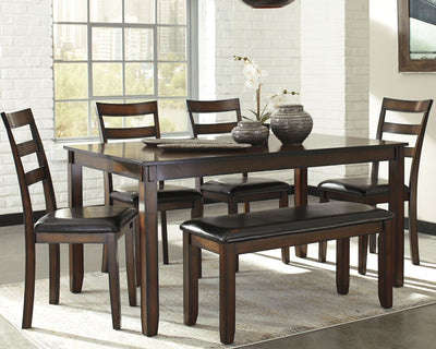 Coviar - Brown - Dining Room Table Set (Set of 6).