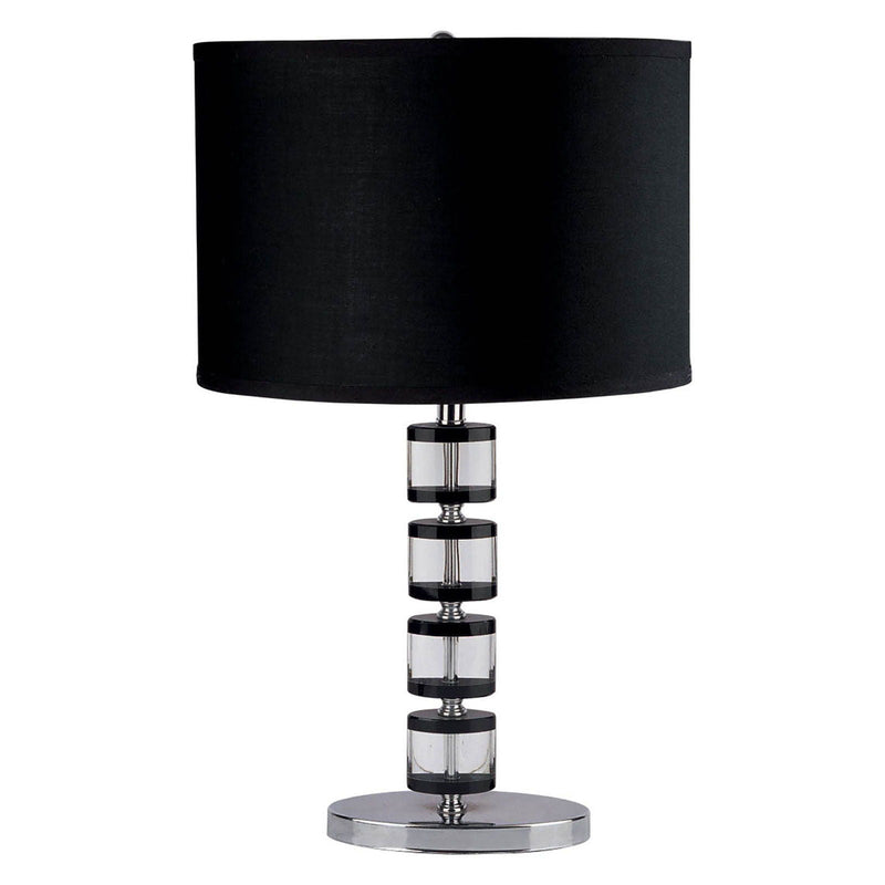 Zoe - Table Lamp - Black - Glass.