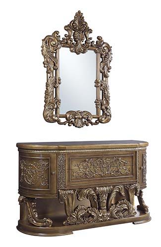 Constantine - Mirror - Brown & Gold Finish - Grand Furniture GA