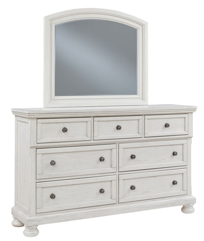 Robbinsdale - Antique White - Dresser, Mirror.