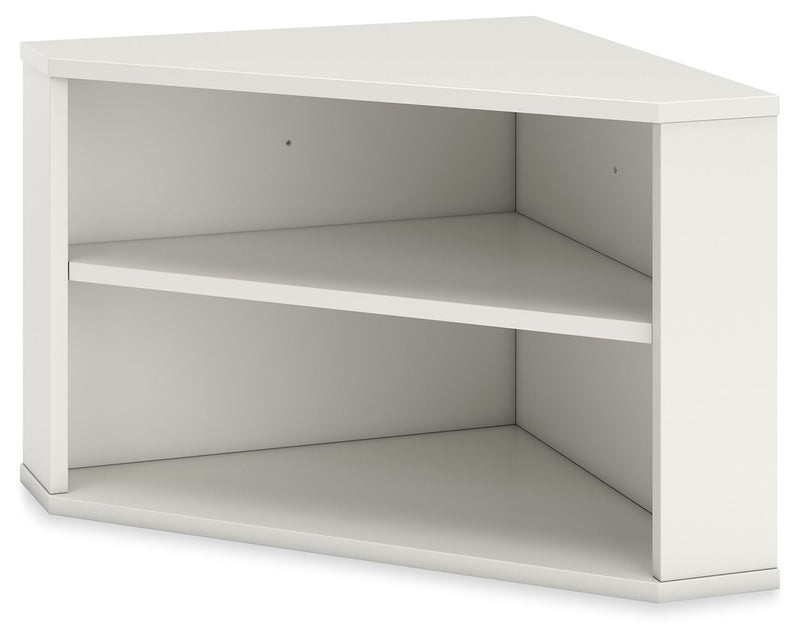 Grannen - White - Home Office Corner Bookcase.