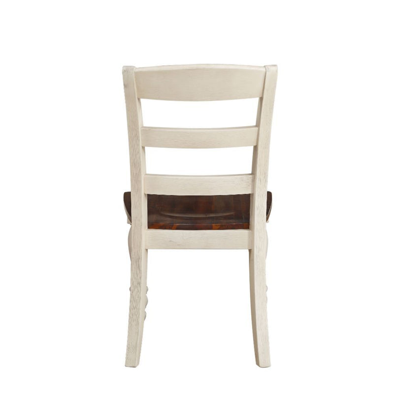 Britta - Side Chair (Set of 2) - Walnut & White Washed - Grand Furniture GA