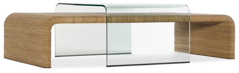 Amani - Rope And Glass Cocktail Table - Cocktail Tables - Grand Furniture GA