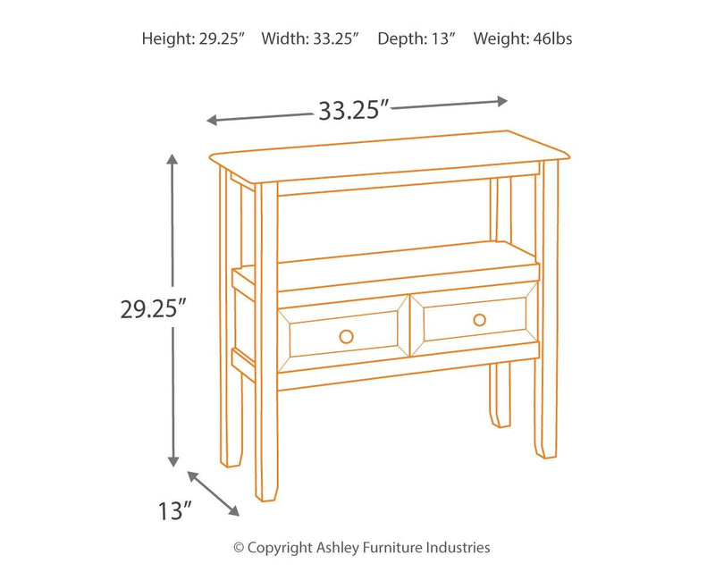 Abbonto - Warm Brown - Accent Table.