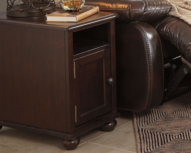 Barilanni - Dark Brown - Chair Side End Table.