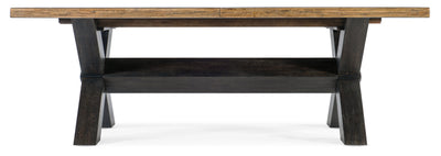 Big Sky - Trestle Dining Table With 2-20" Leaves.