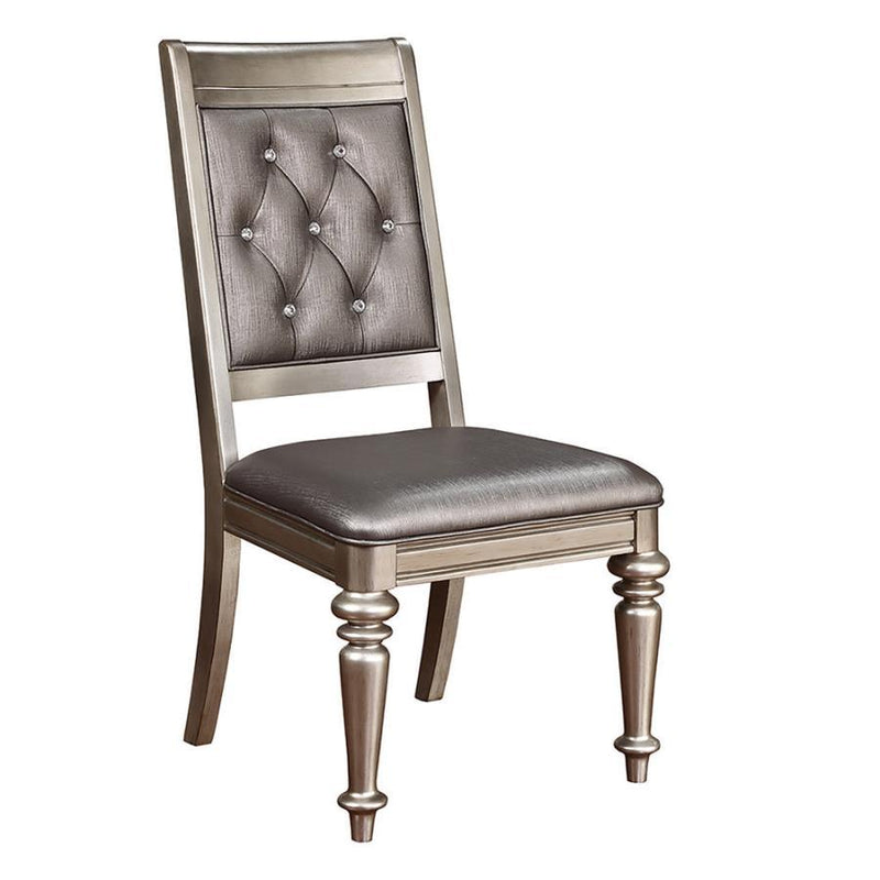 Bling Game - Open Back Side Chairs (Set of 2) - Metallic.