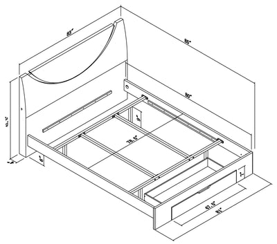 Bellagio - Platform Bed - Platform Beds - Grand Furniture GA