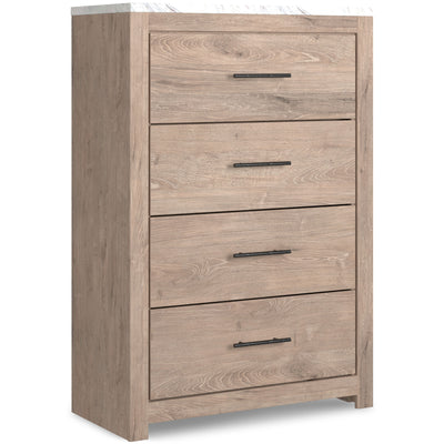 Senniberg - Light Brown - Four Drawer Chest.