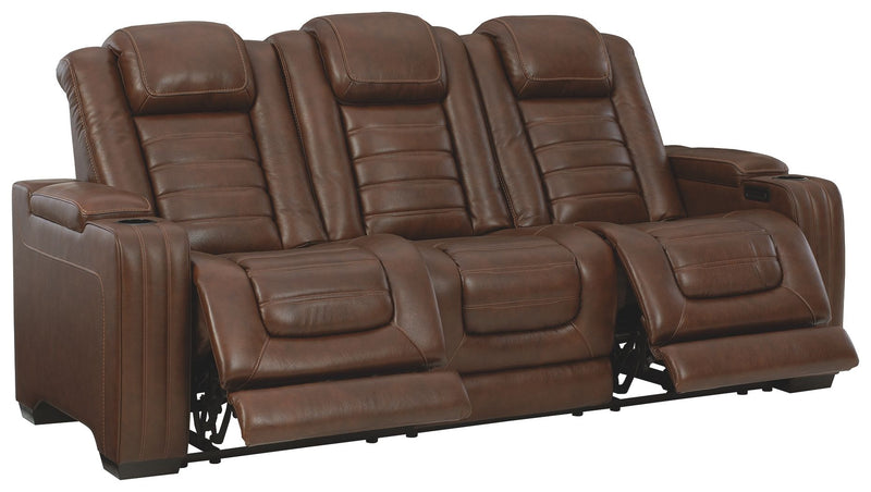 Backtrack - Chocolate - Pwr Rec Sofa With Adj Headrest - Grand Furniture GA