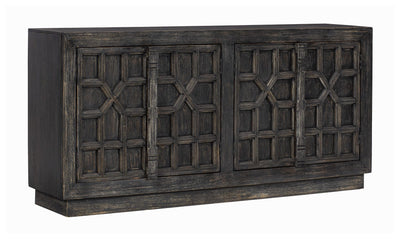 Roseworth - Distressed Black - Accent Cabinet.