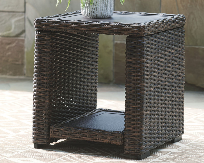 Grasson - Brown - Square End Table.