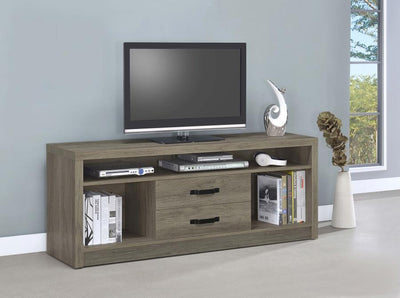 Burke - 2-Drawer TV Console - Grey Driftwood.