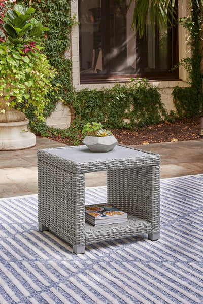 Naples Beach - Light Gray - Square End Table