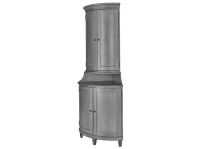 Past Forward - Justeene Corner Cabinet - Dark Gray