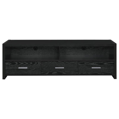 Alton - 3-drawer Black Oak TV Console.