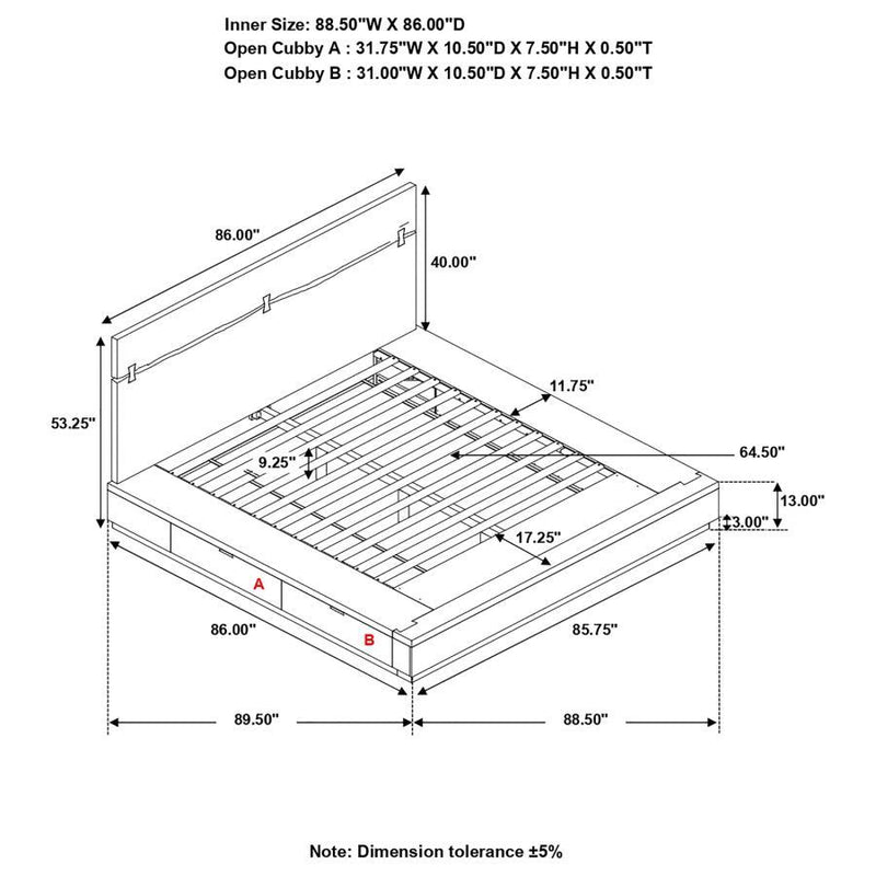 Winslow - Storage Bed - Storage Beds - Grand Furniture GA