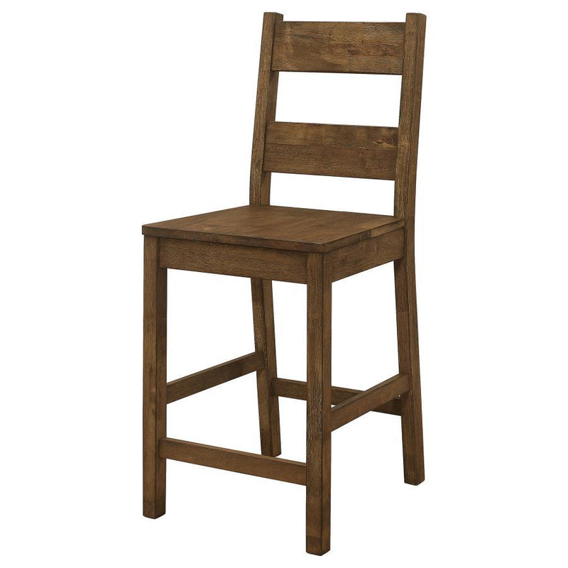 Coleman - Counter Height Stools (Set of 2) - Rustic Golden Brown.