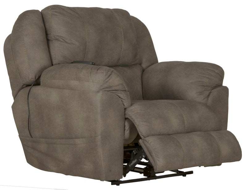 Flynn - Power Lay Flat Recliner with Power Adjustable Headrest & Lumbar and Dual Heat & Massage - Fig