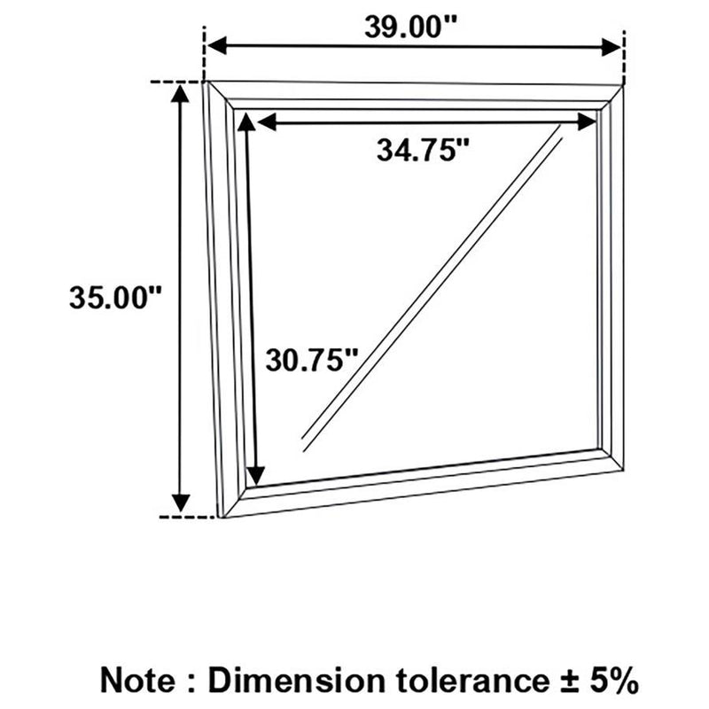 Watson - Dresser Mirror - Grey Oak.