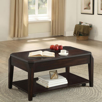 Baylor - Lift Top Coffee Table With Hidden Storage - Walnut - Grand Furniture GA