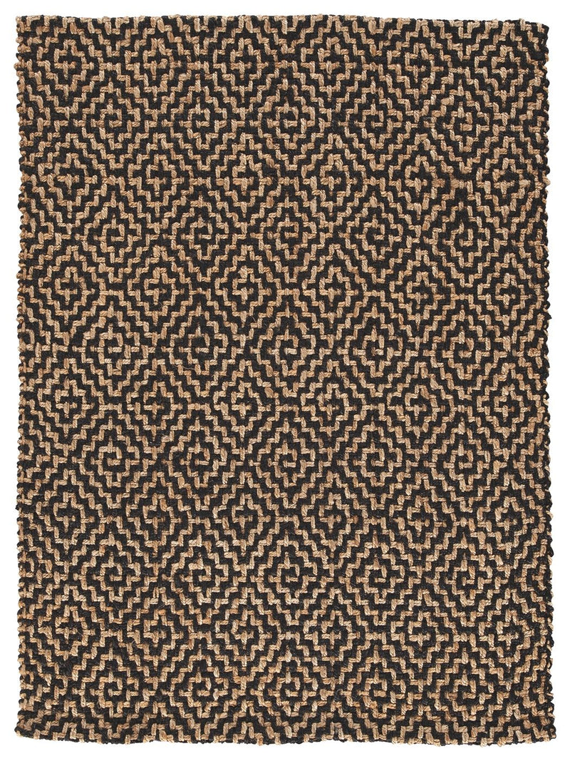Broox - Natural / Black - Medium Rug.