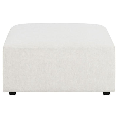 Freddie - Upholstered Square Ottoman - Pearl.